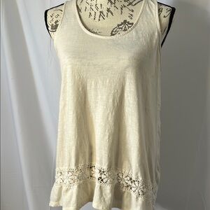 Mossimo Supply Co Cream lace Tank Top